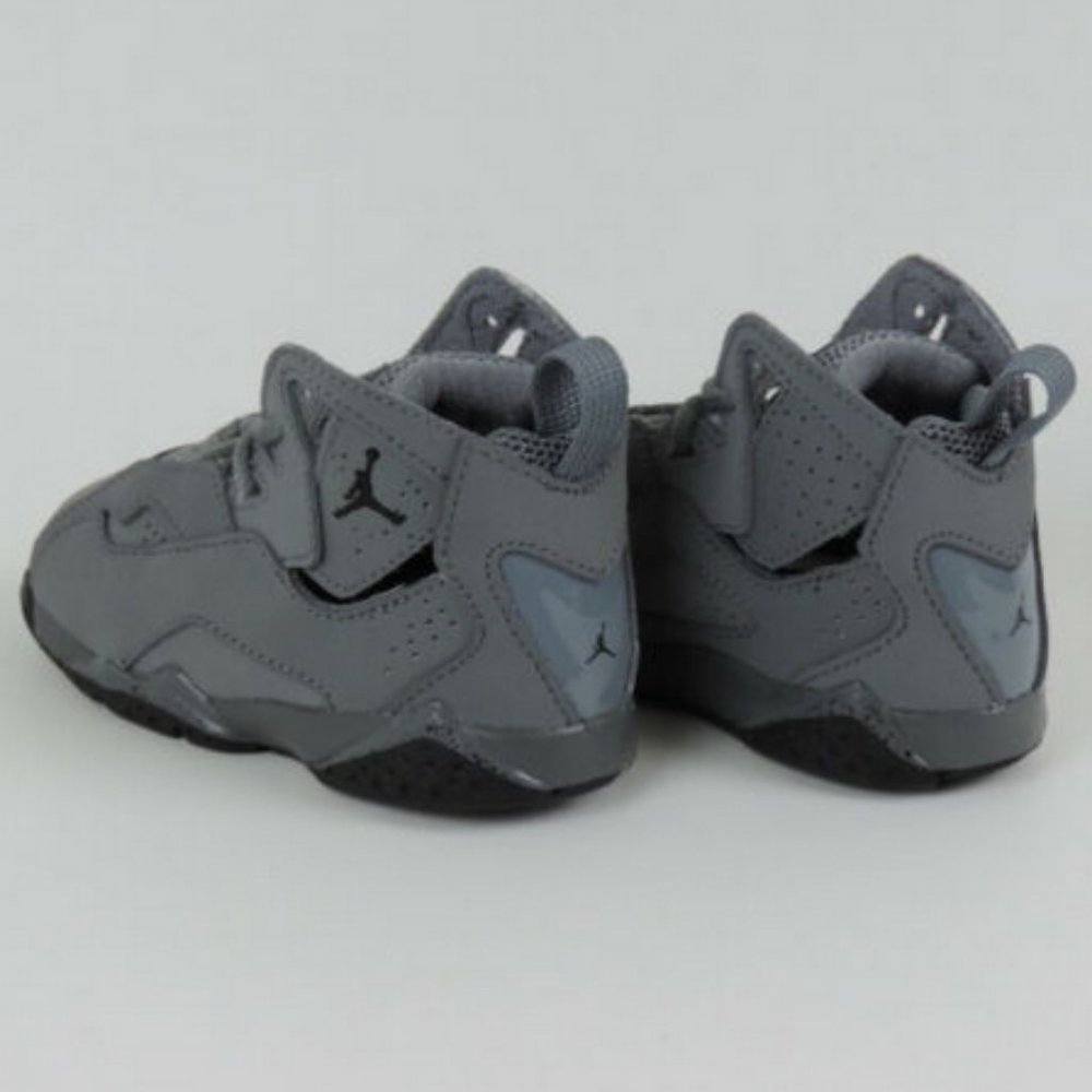 Jordan True Flight BT Toddlers Shoes Leather Grey - Picture 10 of 12
